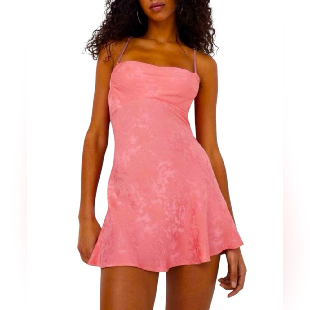 For Love And Lemons Coral Mini Dress